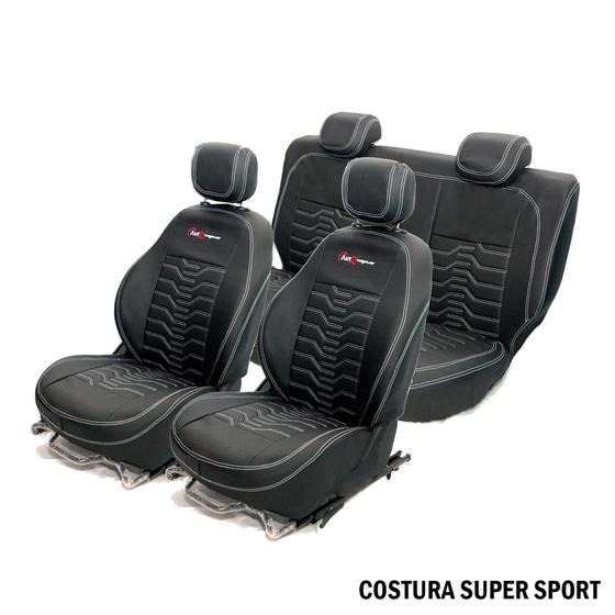 Capa para Banco de Couro Super Sport Ford Novo Ka 2018 Banco Bipartido Menor preço em Capa para Banco de Couro Super Sport Ford Novo Ka 2018 Banco Bipartido