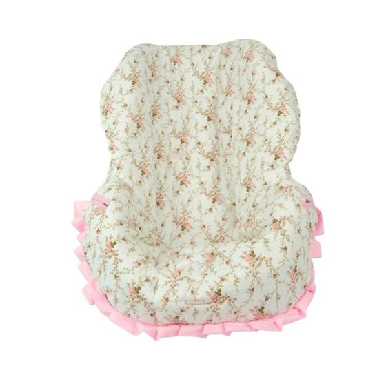 Imagem de Capa para bebe conforto básico - floral bege