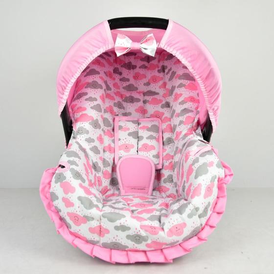 Imagem de Capa para bebe conforto - nuvem rosa nova