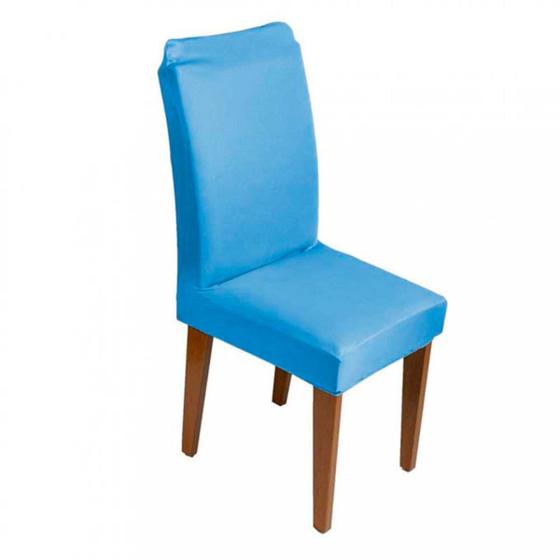 Imagem de Capa para Cadeira de Jantar em Malha Gel Elástica Diversas Cores Proteção e Charme 1 Peça