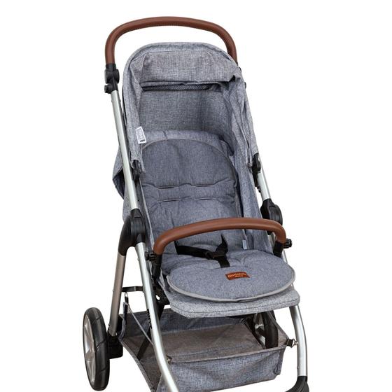 Imagem de Capa para Carrinho de Bebê Linho Premium Jeans Batistela Baby