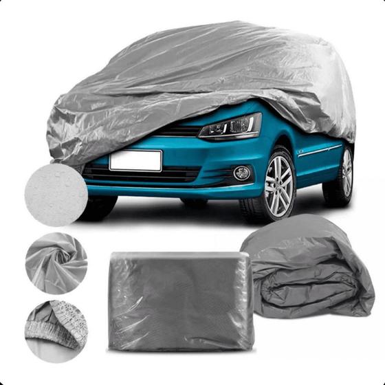 Imagem de Capa Para Carro Sedan Impermeável Proteção Sol Chuva Poeira Sujeira Risco SUV Hatch Protetora Cobrir