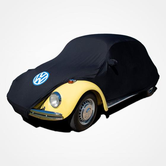 Imagem de Capa para cobrir carro fusca vw itamar 1200 1300 1500 1600 tecido helanca lycra cor preta capas lp
