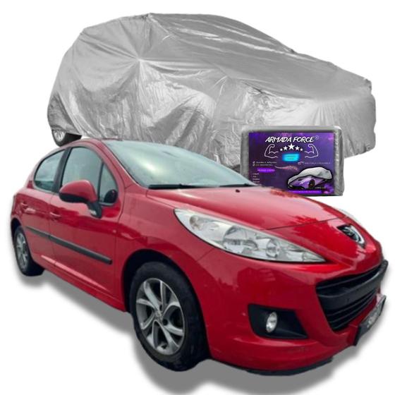 Imagem de Capa Para Cobrir Carro Peugeot 207 Hatch Impermeável Com Forro Central