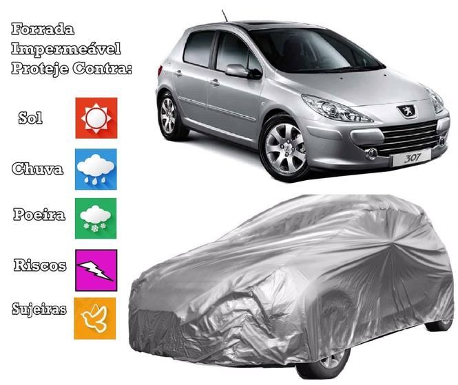 Imagem de Capa Para Cobrir Carro Peugeot 208 Com Forro impermeável