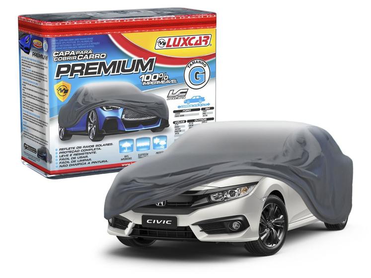 Imagem de Capa Para Cobrir Carro Premium Impermeável Luxcar Tamanho G