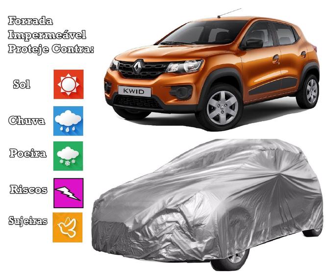 Imagem de Capa Para Cobrir Carro Renault KWID Com Forro impermeável