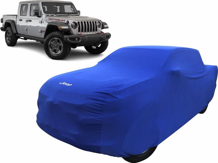 Imagem de Capa Para Cobrir Jeep Gladiator De tecido Helanca Anti Risco