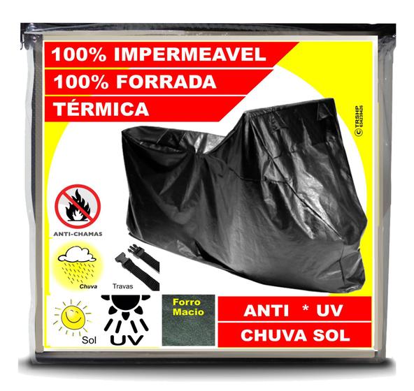 Imagem de Capa Para Cobrir Moto * Honda CG 160 Fan Anti Uv Chuva Forrada 100% Termica