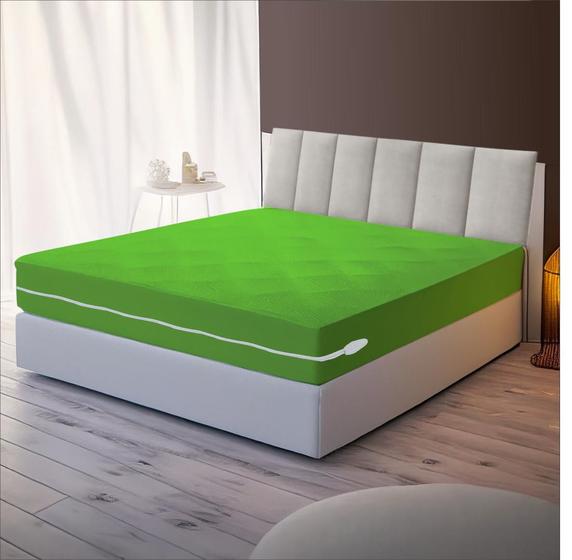 Imagem de Capa Para Colchão Casal King Size -  Malha Gel com Zíper