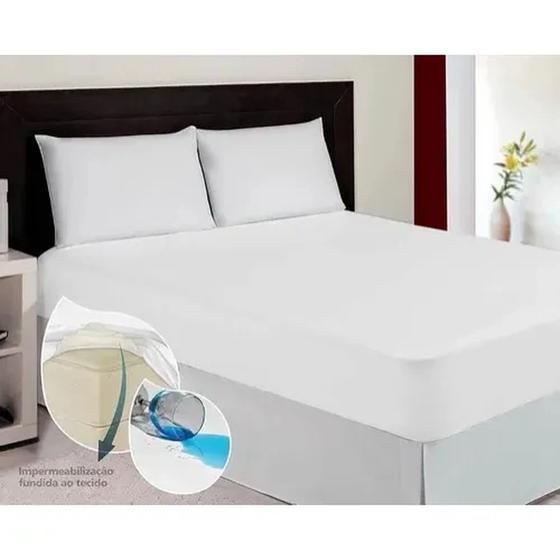 Imagem de Capa Para Colchão Solteiro Impermeavel Branco Master Comfort Sleep Dry