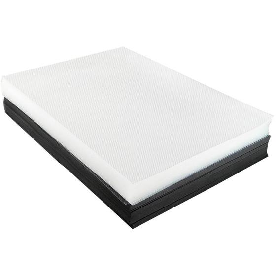 Imagem de Capa para Encadernação A4 100 Transparente Line + 100 Preto Couro
