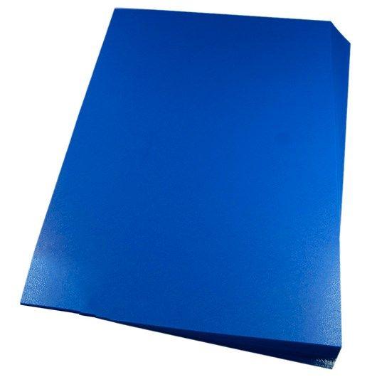 Imagem de Capa para Encadernação A4 Azul Couro Fundo PP 0,30 100un