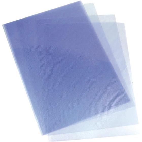 Imagem de Capa para Encadernação A4 Azul Line (0,30) Pacote com 50