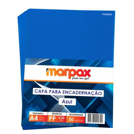 Imagem de Capa para Encadernação A4 Azul Line PP 0,30 50un