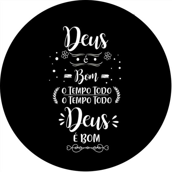 Imagem de Capa para estepe Ecosport Crossfox  Deus é Bom o Tempo Todo CN36 - Lorben