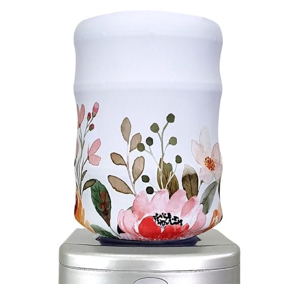 Imagem de Capa para Galão de Água 20L Estampa 008 Floral Aquarelado