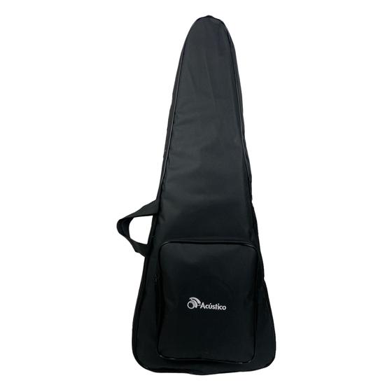 Imagem de Capa Para Guitarra Com Bolso E Alça Simples Preta