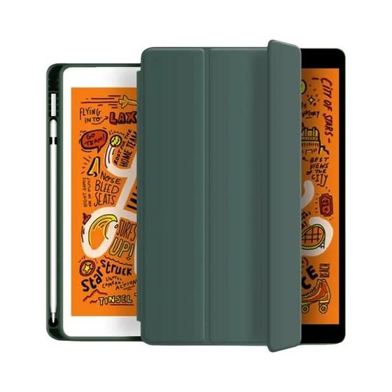 Imagem de Capa para iPad 10.2, Air 5ª/4ª Geração, Pro e M2 - Com Porta-Lápis