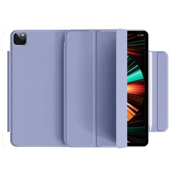 Imagem de Capa para iPad Pro 12.9" 4ª A2229/ 5ª A2378 M1/ 6ª A2436 M2 Capinha Smart Case Fixação Magnética Espaço p Caneta c Alça Proteção Anti Risco Ultra Slim