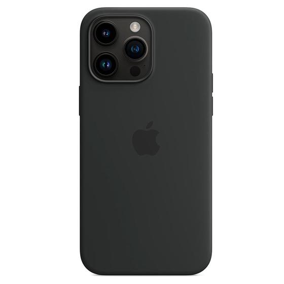 Imagem de Capa para iPhone 14 Pro Max com MagSafe em Silicone Meia-noite - Apple - MPTP3ZE/A