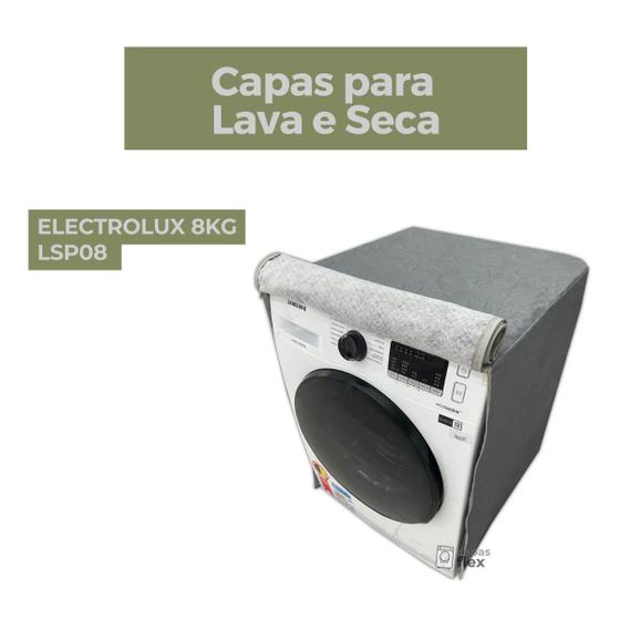 Imagem de Capa para lava e seca electrolux  8kg lsp08 impermeável flex