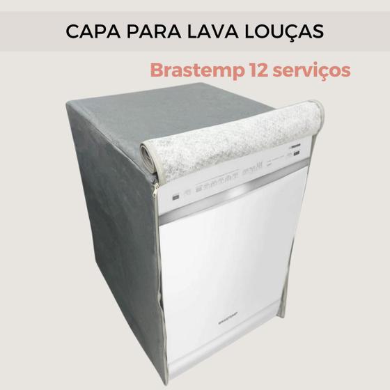 Imagem de Capa para lava louças brastemp 12  serviços impermeável flex