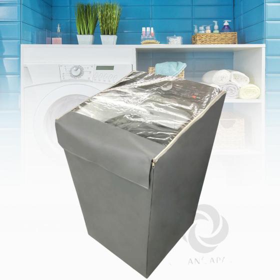 Imagem de Capa para lavadora electrolux 13kg led essential care transparente