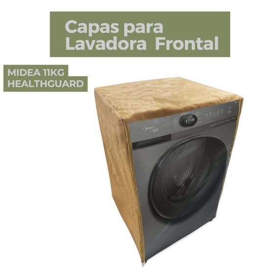 Imagem de Capa para lavadora midea 11kg healthguard transparente flex