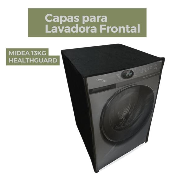 Imagem de Capa para lavadora midea 13kg healthguard transparente flex