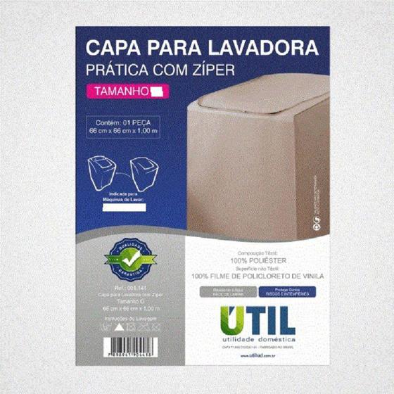 Imagem de Capa Para Lavadora Prática Com Zíper M-ÚTIL