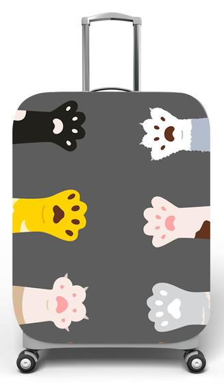 Capa para mala de viagem M, medidas max C40x A59 x P27cm Estampa Patas de Gatos 2 é ruim? Capa para mala de viagem M, medidas max C40x A59 x P27cm Estampa Patas de Gatos 2 é boa?