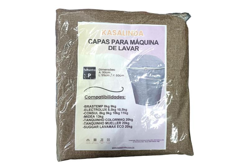 Imagem de Capa Para Máquina de lavar com Zíper P-brastemp/Eletrolux/Consul/Midea/Tanquinho/Sugar