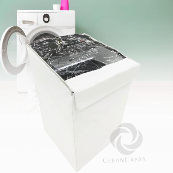 Imagem de  capa para máquina de lavar panasonic 14kg transparente