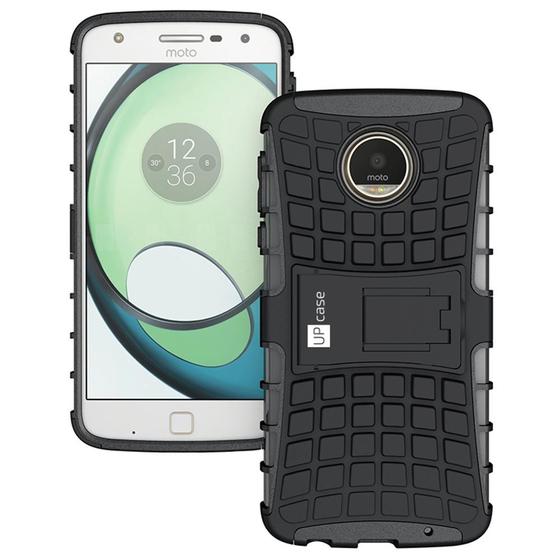 Imagem de Capa para Motorola Moto Z Play Guardian Preta Anti Impacto - Up Case