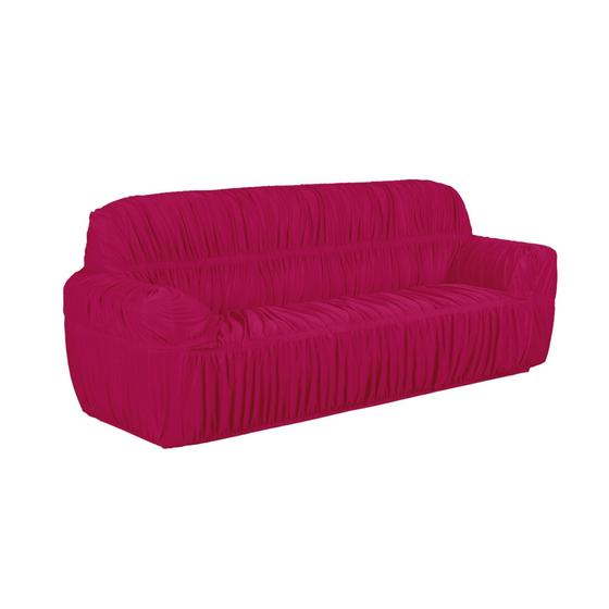 Imagem de Capa Para Sofá 4 Lugares Decoração Sala Com Elástico Premium