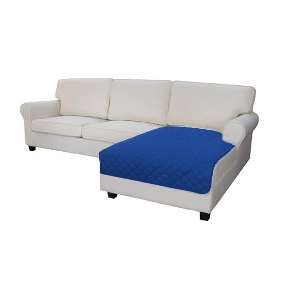 Imagem de Capa para Sofá Easy-Going em Formato de L - 110 x 170 cm - Azul