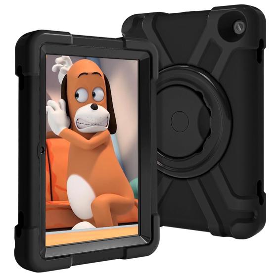 Imagem de Capa para tablet AKABEILA para Amazon Fire HD 8 2020/2022 preta