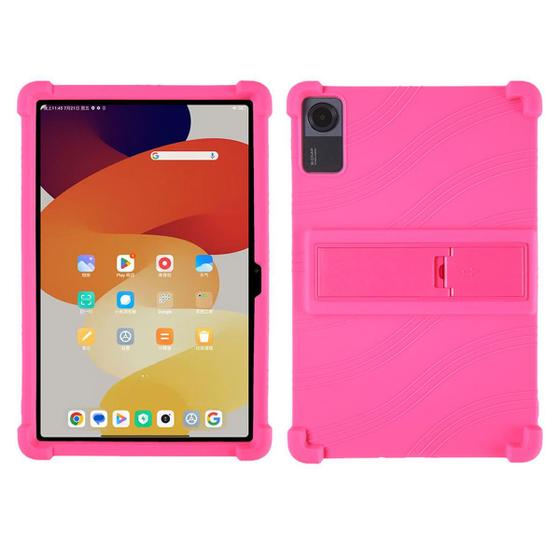 Imagem de Capa para tablet FZZSZS para Honor Pad X9 (11.5) de silicone rosa vermelha