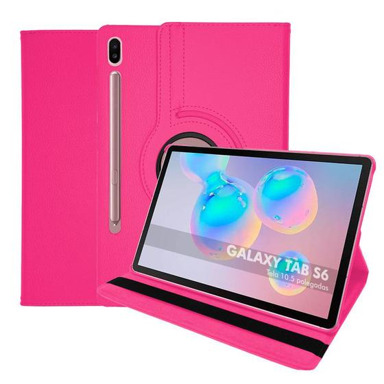 Imagem de Capa Para Tablet Galaxy Tab S6 T860 T865 10.5 Polegadas Case Couro Giratória Reforçada Premium