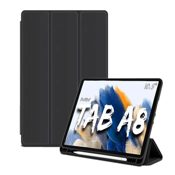 Imagem de Capa Para Tablet Samsung Galaxy Tab A8 10,5” Wi-Fi 64GB - Android 11.0 UniSOC T618 Câm. 8MP Com Compartimento Pencil