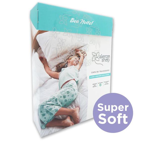 Imagem de Capa Para Travesseiro Antiacaro Super Soft Anti Ácaros Adulto - Alergoshop