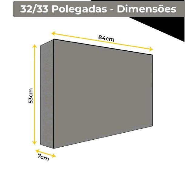 Imagem de Capa Para Tv Led Lcd Plasma material sintético Macio Impermeável Tamanhos