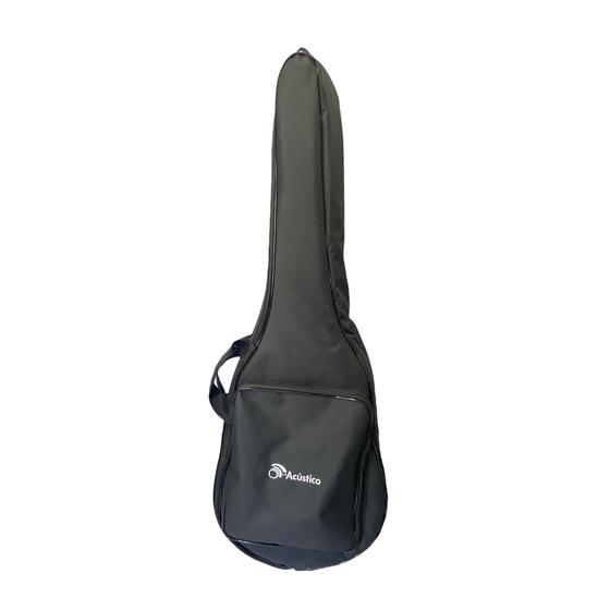 Imagem de Capa Para Violão 3/4 E Viola Com Bolso E Alça Simples Preta