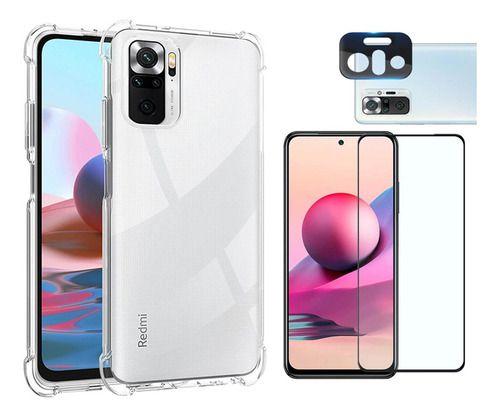 Imagem de Capa+ Película De Vidro 3d+ Câmera Compatível Com Redmi Note 10/10s