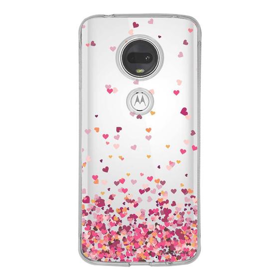 Imagem de Capa Personalizada Motorola Moto G7 XT1962 Corações - TP48