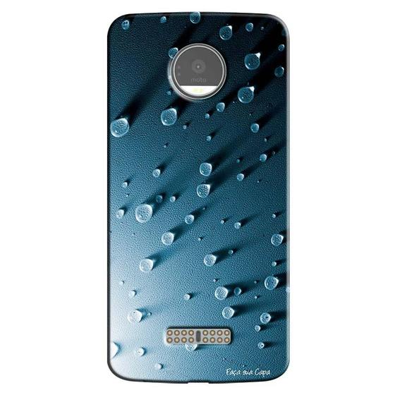 Imagem de Capa Personalizada Para Moto Z Force Gotas d'Água - TX23