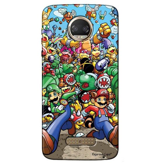 Imagem de Capa Personalizada para Motorola Moto Z2 Force Super Mario - GA27