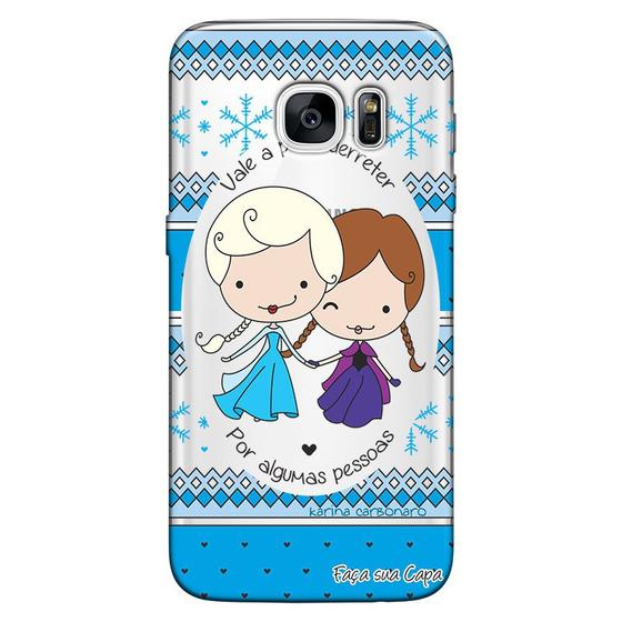 Imagem de Capa Personalizada para Samsung Galaxy S7 G930 Princesas Elsa e Ana - TP125