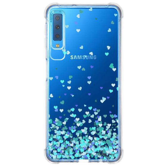 Imagem de Capa Personalizada Samsung Galaxy A7 2018 Corações - TP172